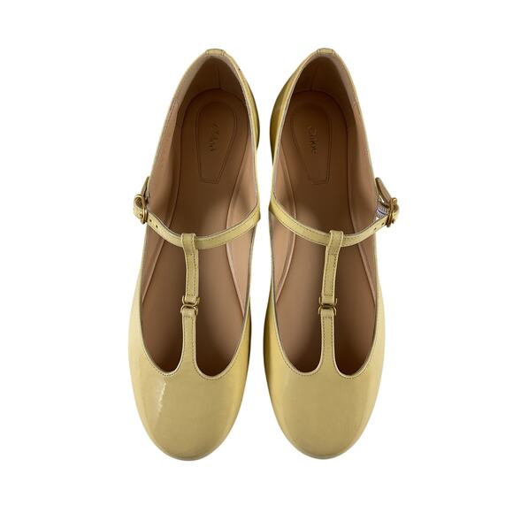 Chloe Patent Leather Sleepy Beige Marcie Mary Jane Flats Size IT 39.5 / US 9.5 - Picture 4 of 10